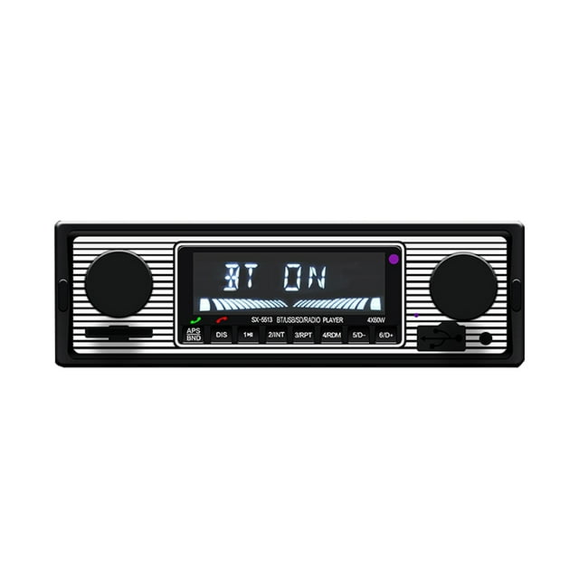 Reproductor MP3 para coche BT Vintage Radio reproductor MP3 estéreo USB AUX coche estéreo Audio U di Tomshoo Reproductor MP3 para coche