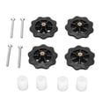 thumbnail image 3 of Piezas De Nivelación De La Cama De Calor De La Impresora 3D, Resistencia A La Corrosión Rueda De Pulgar M4 De Alta Dureza Buena Estabilidad Para Anet A8 Para Prusa I3 Plus Para Cergrey Blanco negro, 3 of 8