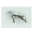 thumbnail image 1 of Hunting Cutting Board, Sketch of the Weimaraner Dog Canine on Grungy Abstract Design Background, Decorative Tempered Glass Cutting and Serving Board, Large Size, Black Grey Green, by Ambesonne, 1 of 1