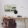 thumbnail image 4 of Stupell Industries Modern Green Mountains Landscape Painting Gray Framed Art Print Wall Art, 11 x 14, Set of 2, 4 of 10