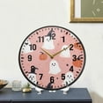 thumbnail image 4 of Yayeee Wall Clock Battery Operated 9.5" Silent Non-Ticking for Living Room, Pink Cartoon Halloween, 4 of 8