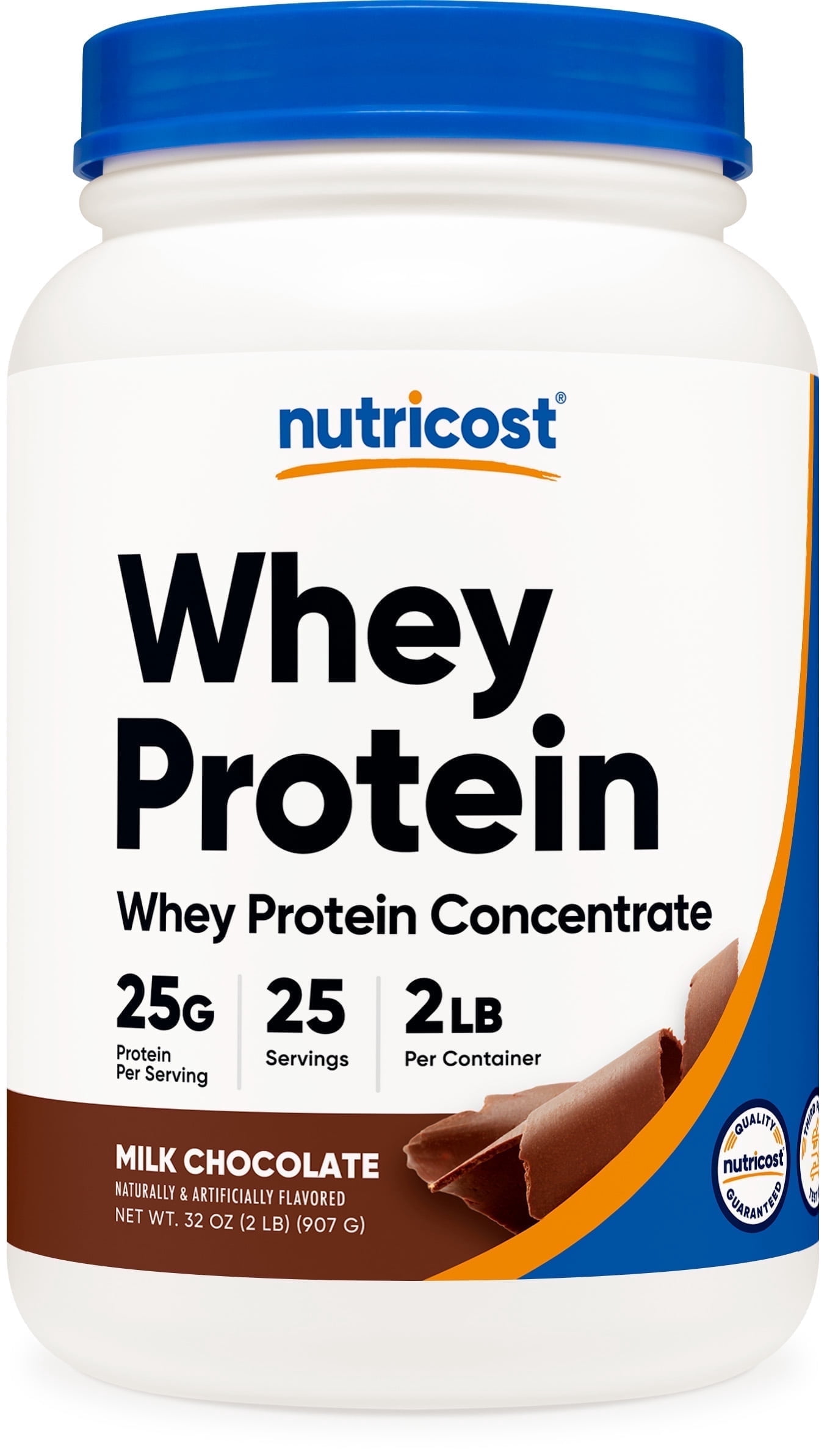 Nutricost Whey Protein Concentrate Powder (Chocolate) 2LBS - Gluten Free & Non-GMO