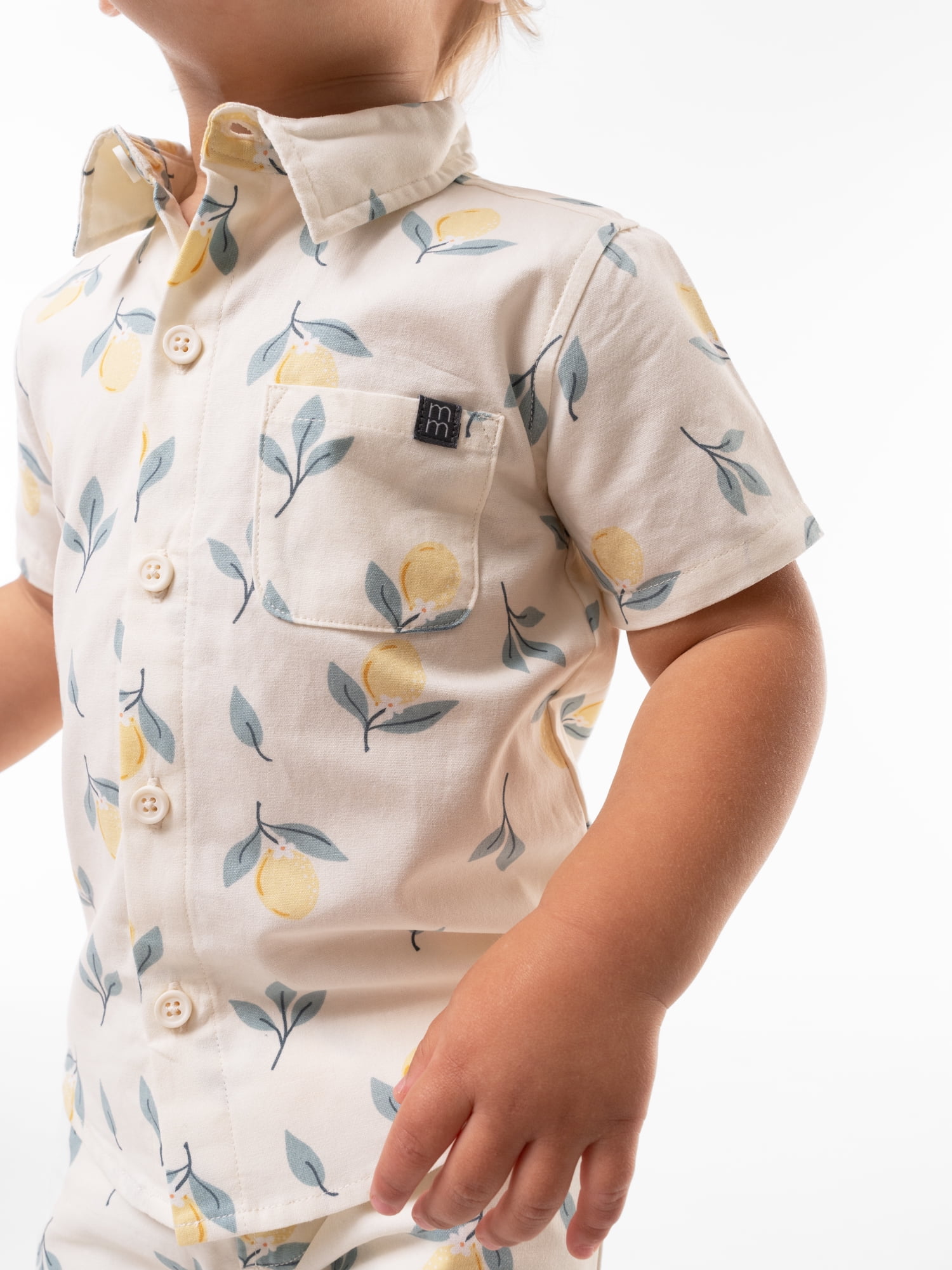 Modern Moments by Gerber Toddler Boy Woven Shirt and Short Set, Sizes 12M-5T