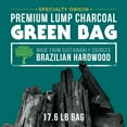 thumbnail image 2 of FOGO Brazilian Blend Hardwood Lump Charcoal, Natural, Large Sized Lump Charcoal for Grilling and Smoking, Restaurant Quality, 17.6 Pound Bag, 2 of 7