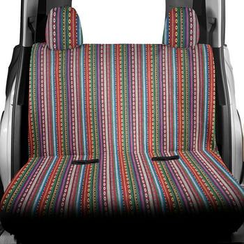 Auto Drive 1PC Bench Seat Cover Polyester Baja Saddle Blanket Orange - Universal Fit,2102SC097