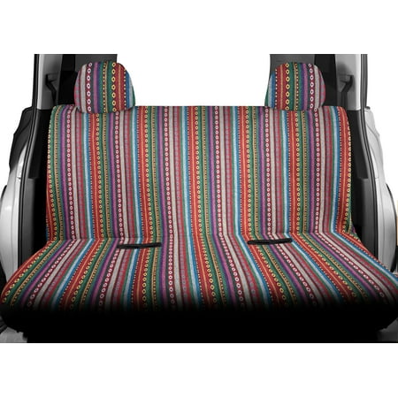Auto Drive 1PC Bench Seat Cover Baja Saddle Blanket Colorful - Universal Fit
