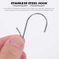 thumbnail image 4 of 100pcs Stainless Steel Heavy Duty S Hooks S Shaped Hooks Metal S Hooks for Kitchen, 4 of 4