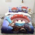 Anime Legend Game Mushroom Bedding Set,Duvet Cover Bed Set Quilt Cover