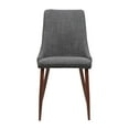 thumbnail image 3 of Noble House Beatrice Indoor Mid Century Fabric Dining Chairs, Set of 2, Light Gray, 3 of 12