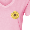 thumbnail image 4 of Inktastic Pocket Full of Sunshine Sunflower Women's V-Neck T-Shirt, 4 of 5