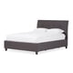 thumbnail image 2 of Baxton Studio Lea Cama con plataforma de almacenamiento tamaño queen de tela gris oscuro moderna y contemporánea Baxton Studio BBT6572-Dark Grey-Queen-Storage Bed, 2 of 2