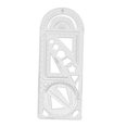 thumbnail image 3 of Geometric Ruler Precise Measuring Stencil Tool for Painting Sewing Sketching 22cmx8.6cm, 3 of 9