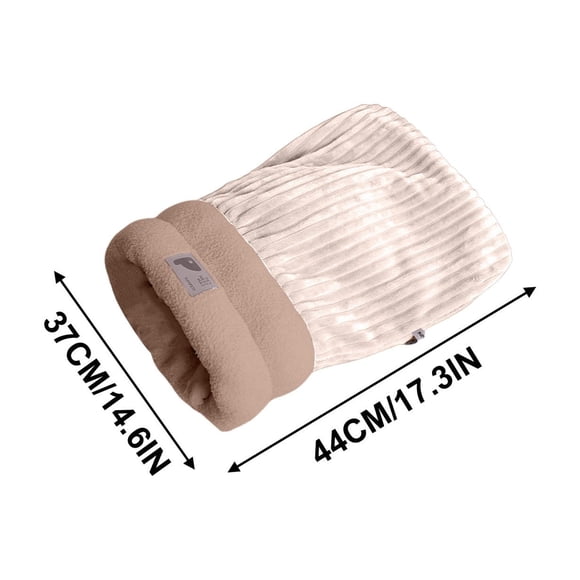Saco de dormir Nidus para mascotas, cálido para otoño e invierno, con agujero para perforar, cerrado, para perros pequeños, de seguridad, con edredón para perforar.