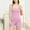 Pink, variant on SwiftWear Built-in Bra Sleepwear & Loungewear, Relaxed Fit Camisole and Shorts, Breathable Home Wear Gray