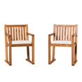 thumbnail image 5 of Modern Slat Back Solid Wood Dining Chairs (Set of 2) - Brown, 5 of 5