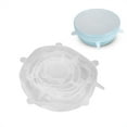 thumbnail image 1 of Couvercle de conservation des aliments, Delaman 6 pièces/ensemble emballage extensible universel couvercle de conservation des aliments outils de cuisine couvercle de joint en Silicone alimentaire, 1 of 8