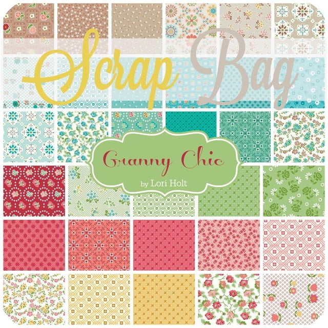 Granny Chic - Scrap Bag (Approx 2 Yards) by Lori Holt for Riley Blake
