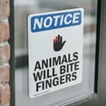 thumbnail image 4 of (2 Pack) Animals Will Bite Fingers Sign, 4 of 7