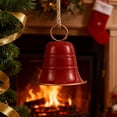 thumbnail image 4 of Vintage Hanging Bell for Christmas - Brass & Metal Decorative Bells for Door Knob, Tree, Wreath, Garden and Window, Rustic Holiday Ornament, 4 of 5