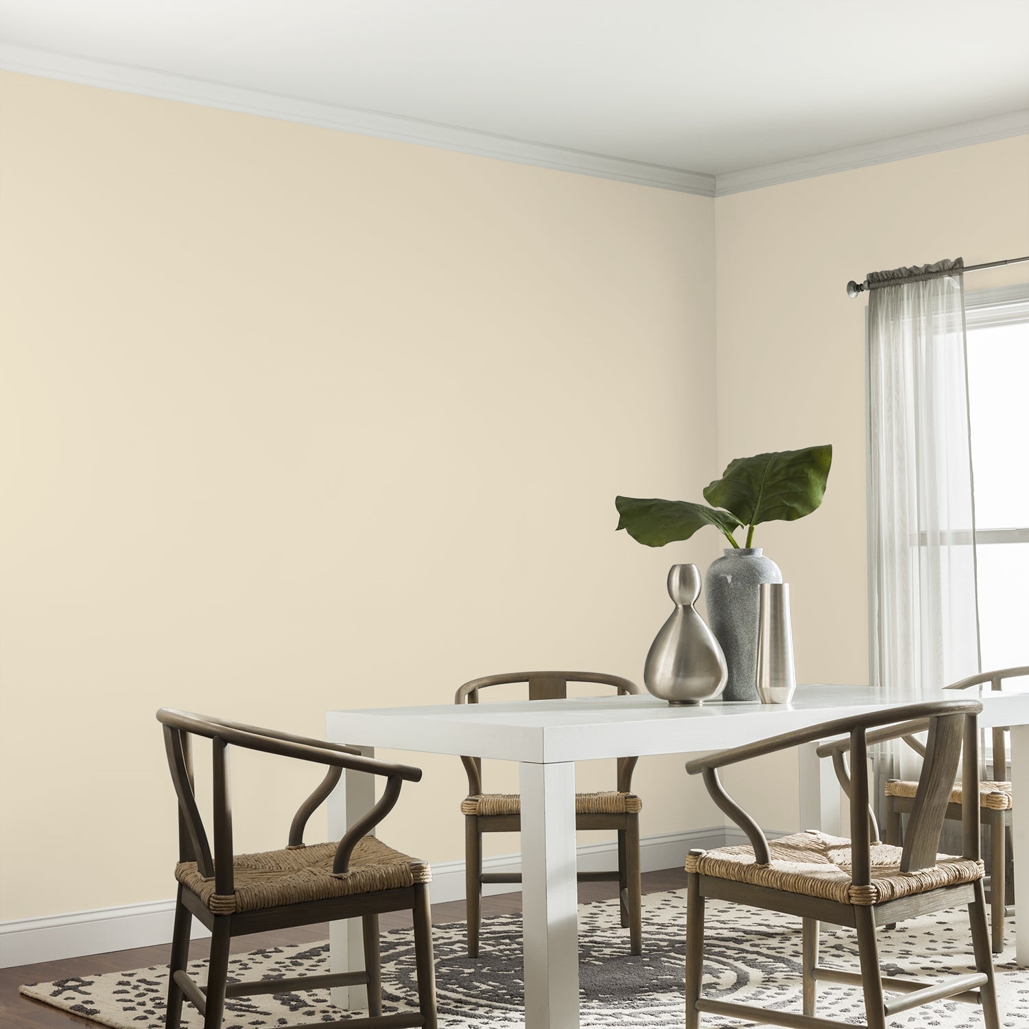 Glidden One Coat Interior Paint and Primer, Heavy Cream / White, 1 Quart, Eggshell - image 2 of 11