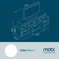 thumbnail image 3 of Mesa para Televisión de Madera Mobi Modelo Ametrina Color Blanco, 3 of 3