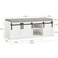 thumbnail image 3 of SoBuy FSR133-W Hallway Storage Bench Shoe Bench Shoe Rack Shoe Cabinet, 3 of 8