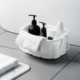 thumbnail image 1 of Plastic Shower Storage Basket With Hooks Carry Handle Open View Space-Saving Multifunctional Organizer For Bathroom Cosmetics Kitchen Item Vegetables Pantry Garage Office Home Storage Solution, 1 of 7