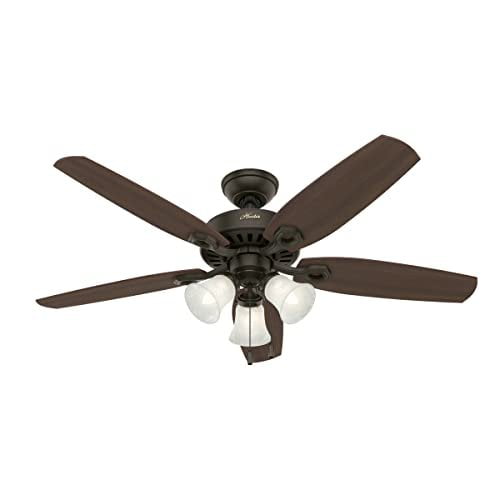 Hunter Fan Company Hunter 53238 Transitional 52Ceiling Fan from Builder Plus Collection Dark, New Bronze Finish