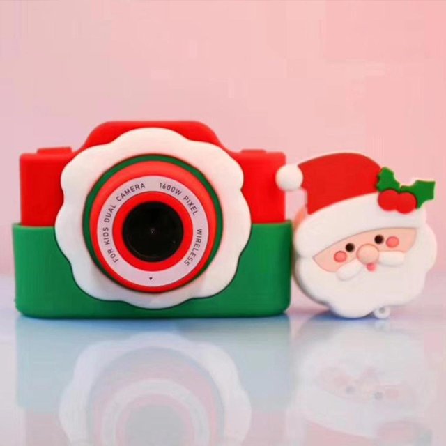 2400W Cámara Digital Santa, Admite Videos y fotografía, Toma Continua, Lapso de Tiempo atisfacer Todo Tipo Situaciones 8G Hugo Cámara digital para niños