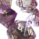 thumbnail image 4 of 7 piezas poliédricas D8 D10 D12 D20, juguetes de entretenimiento para jugar, juego de mesa familiar. Púrpura, 4 of 4