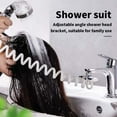 thumbnail image 4 of Cateissary Grifo de baño ducha externa rociador de mano + Base + manguera + juego de válvulas para lavabo de mano grifo de ducha Juegos de accesorios de baño Cateissary HA004177-00B, 4 of 6