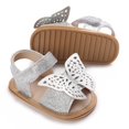thumbnail image 5 of Gubotare Toddler Boy Sandals Baby Boys Girls Summer Sandals Soft Sole Anti-Slip Toddler First Walkers Crib Athletic Shoes Size 5 (Silver, 5), 5 of 9