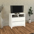 thumbnail image 6 of Contemporary Style Wooden Media Chest White - Saltoro Sherpi, 6 of 7