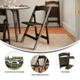 thumbnail image 4 of BizChair Commercial Grade Early American Solid Wood Folding Dining Chair - Set of 2, 4 of 13