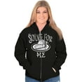 thumbnail image 4 of Solve Pi Math Geeky Nerdy Funny Smart Unisex Fleece Graphic Zip Up Hoodie Brisco Brands 2X, 4 of 5