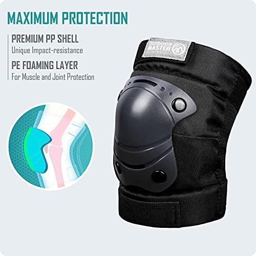 Skateboard S Inline Skating Knee Pads Elbow Pads Wrist Guard 6-in-1 Set for Bike Sakura Hover Board,Penny Board Roller Skating OutdoorMaster Kids/Youth Protective Gear 