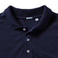 thumbnail image 4 of Russell - Polo de manga corta entallado y elastico para caballero/hombre de primera  Modelo Stretch - Verano/ Vacaciones (Azul French), 4 of 4