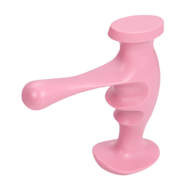 Punto Massorger T en forma de regalos de diseño ergonómico de mano para relajación de tejido profundo para las piernas de los hombros del cuerpo rosa