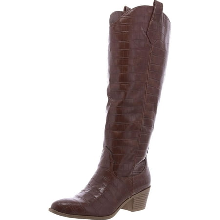 

Sun + Stone Womens Dollyy Embossed Cowboy Western Boots