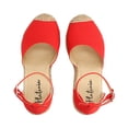 thumbnail image 4 of Alpargata De Plataforma Con Yute Para Mujer Color Rojo Platonia CARLOTA-01-ROJO, 4 of 5