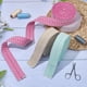 thumbnail image 4 of 5 yardas de cinta de poliéster y algodón rosa, cinta plana de 1,5 pulgadas con patrón a rayas, cinta de polialgodón bicolor, cinta gruesa, 4 of 9