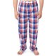 thumbnail image 1 of Pantalón de pijama IZOD holgado de popelina estampada con cordón para hombre, cuadro rojo/azul, 1 of 5