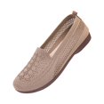 thumbnail image 2 of Willtoo Women Orthopedic Shoes Mesh Breathable Walking Shoes Knitting Non Slip Flat Loafers Sneakers Lightweight Slip On Flats, 2 of 5