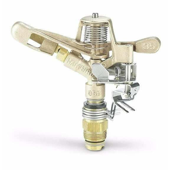 Rain Bird 35ADJTNTB Brass Impact Sprinkler Adjustable 0° - 360° 30' - 50' Spray