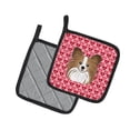 thumbnail image 2 of Papillon Hearts Pair of Pot Holders, 2 of 3