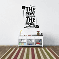 thumbnail image 2 of More You Learn Classroom Wall Decals Stickers Education Educational Quotes for Teachers Students School Room Nursery Kindergarten Library Home Art Decals Wall Art Vinyl Decoration Size (10x8 inch), 2 of 3
