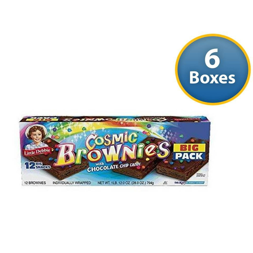 Little Debbie Cosmic Brownies with Chocolate Chip Candy Big Pack 28 Oz ...