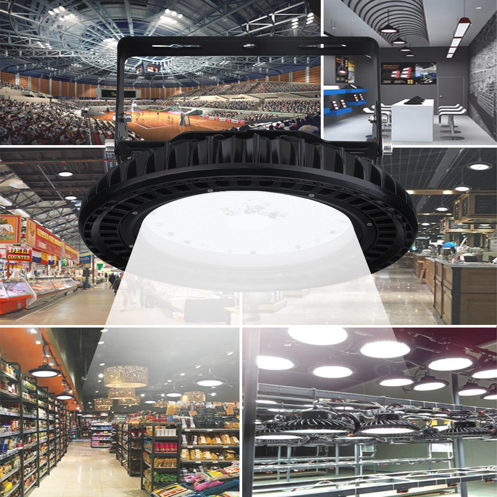 Details about   200W UFO LED High Bay Light Shop Lights Bulb Lighting Fixture Factory Warehouse 