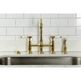 thumbnail image 3 of Kingston Brass KS1277BPLBS Bel-Air Bridge Kitchen Faucet with Brass Side Sprayer, Brushed Brass, 3 of 6