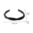 thumbnail image 2 of Diadema de cuero para mujer, doble trenza, elástica, antideslizante, dentada, fina, accesorios para el cabello para mujeres y niñas., 2 of 2